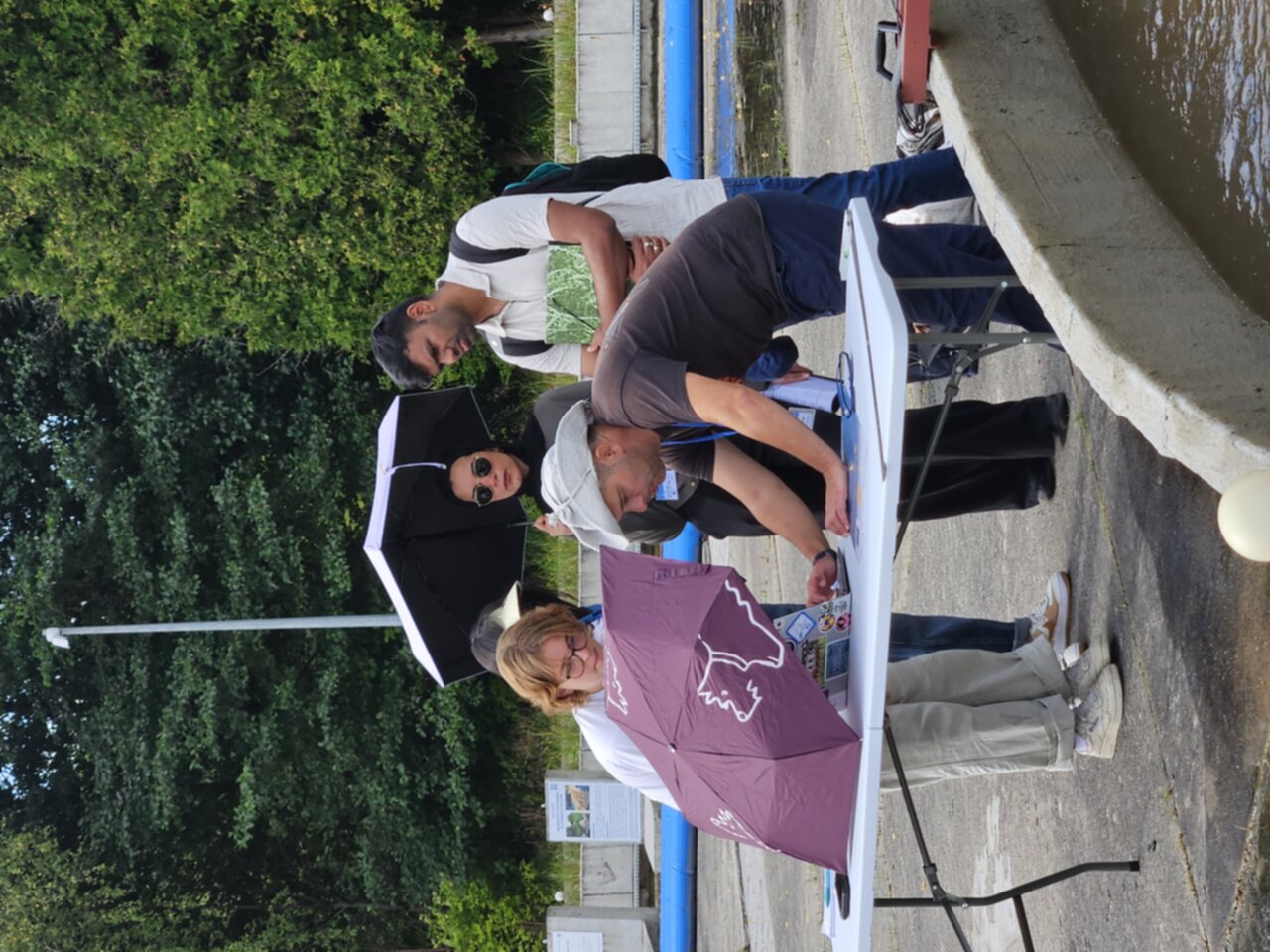 Prof Massimo Guerrero during a practical session of UVP